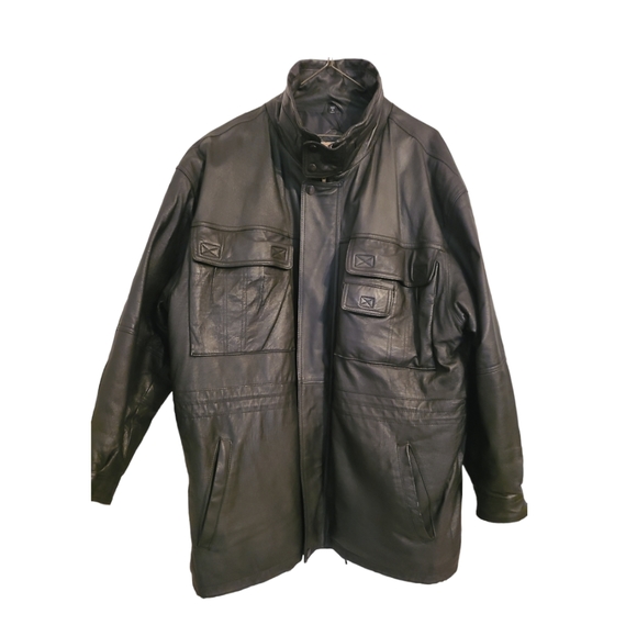 RARE Vintage 100% Leather Jacket - Picture 9 of 10